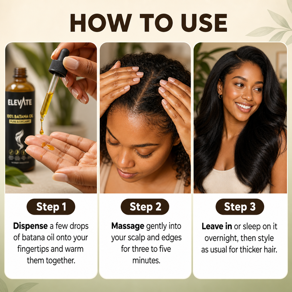 How to use Elevana Batana Oil in 3 steps